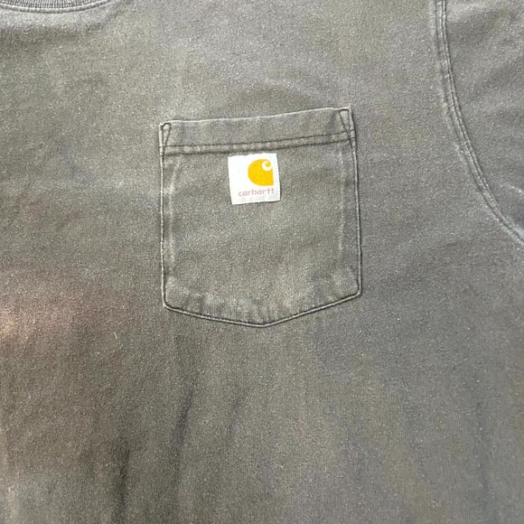 Vintage Y2K Carhartt Faded K87 Pocket T Shirt Men XL Black Workwear Distressed - Picture 4 of 8